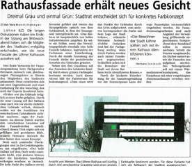 Rathausfassade erhält neues Gesicht